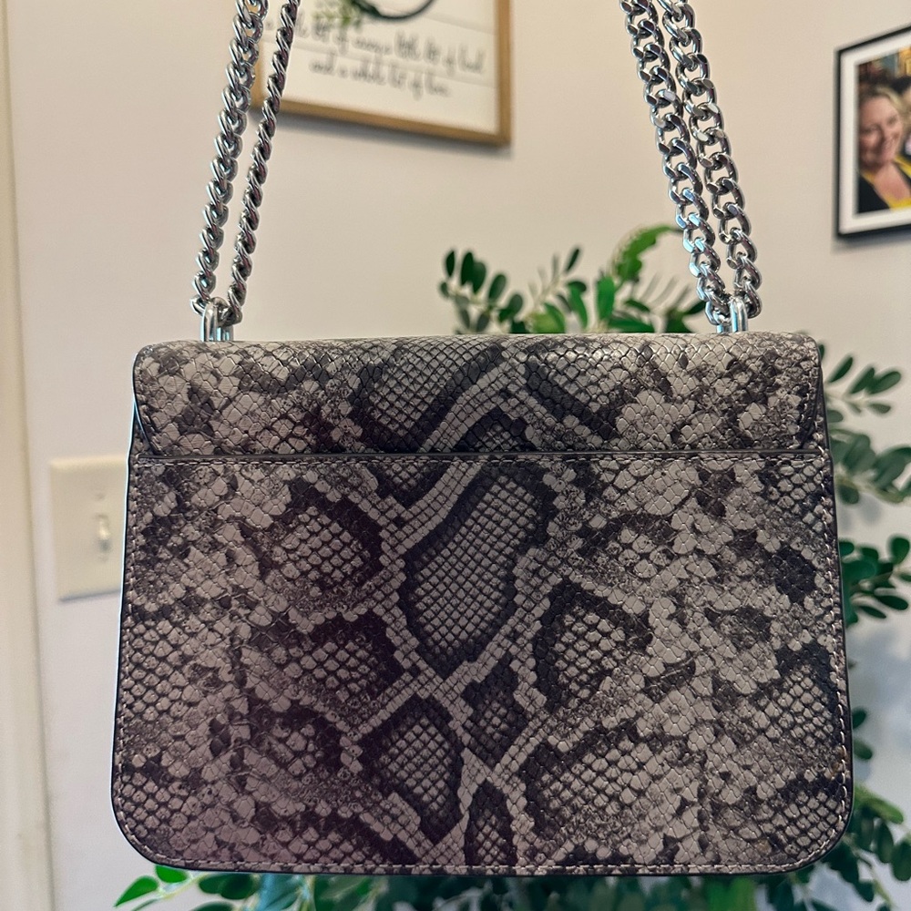 Michael Kors Snake Print Crossbody Bag - Brown and Black - Picture 5 of 10